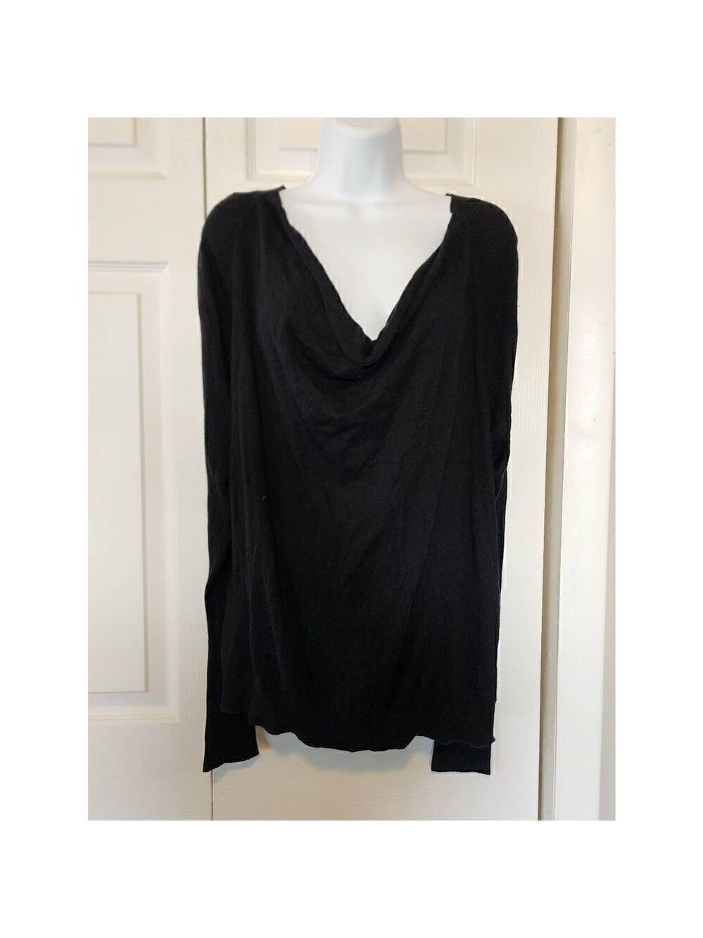 Attention Black Crawl Neck Sweater
